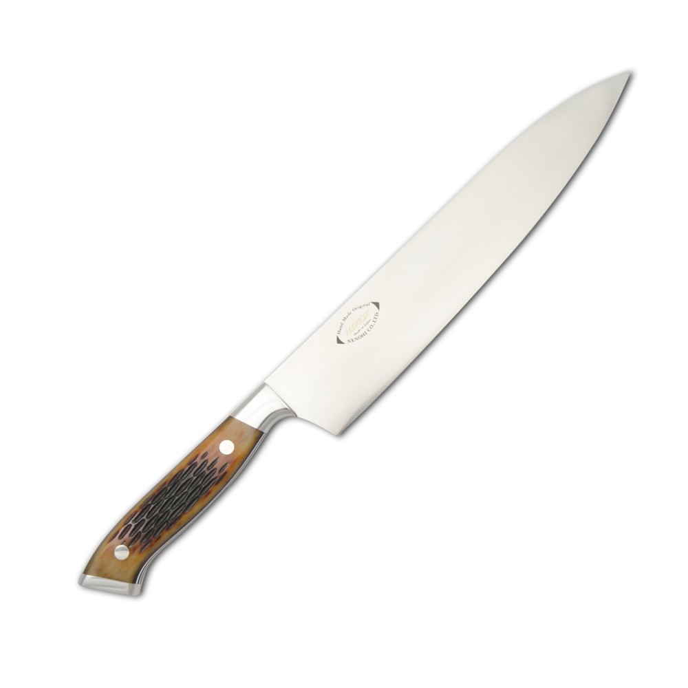 Nenohi Nenox Brown Bone Handle Gyutou