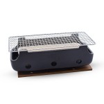 Black Rectangular Charcoal Konro Grill