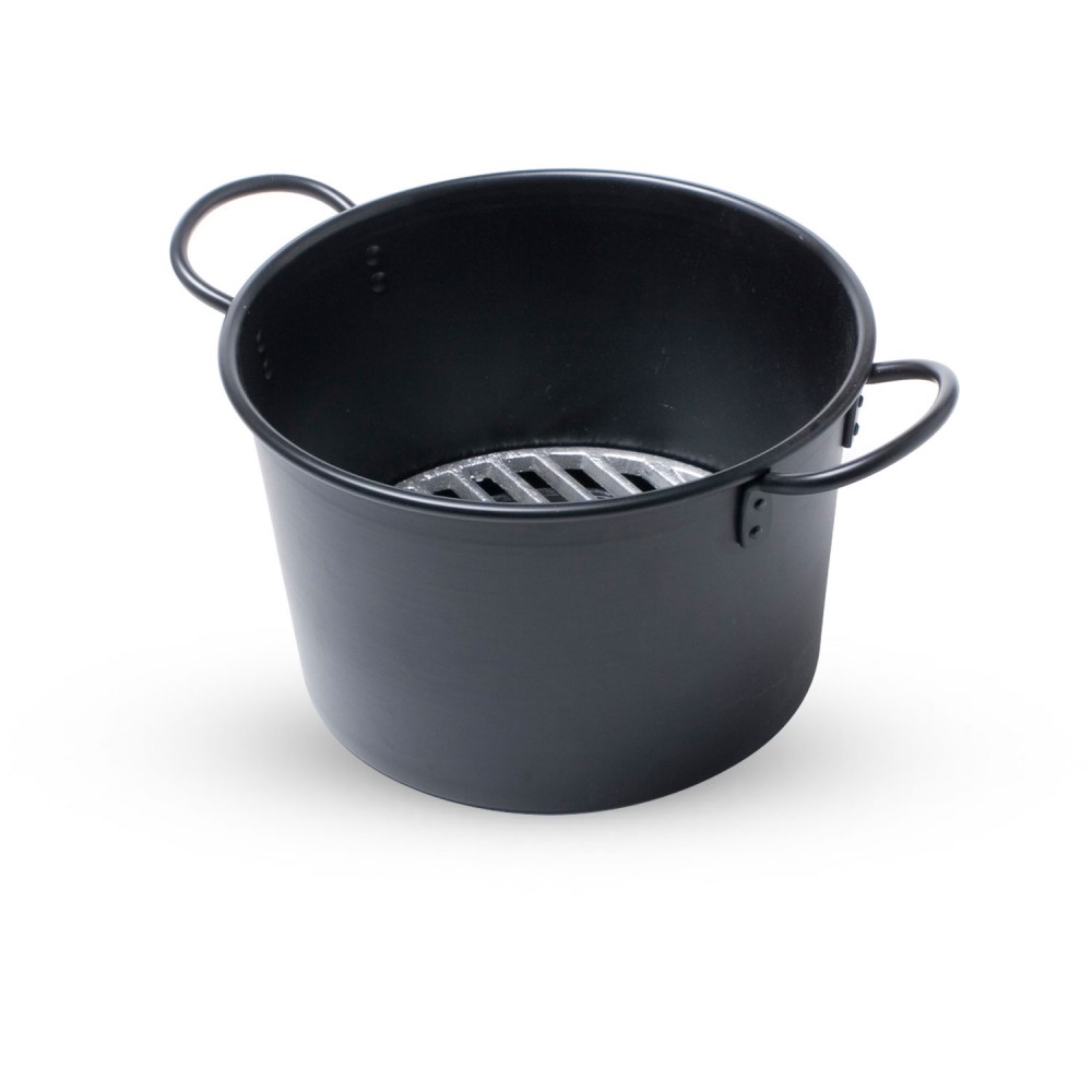 Cast Iron Charcoal Starter Pan with Handles 27cm (11.5"Dia. x 7"H)