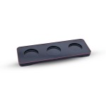 Black Plastic 3 Slot Tray