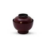 Tamehake Brown Lidded Soup Bowl