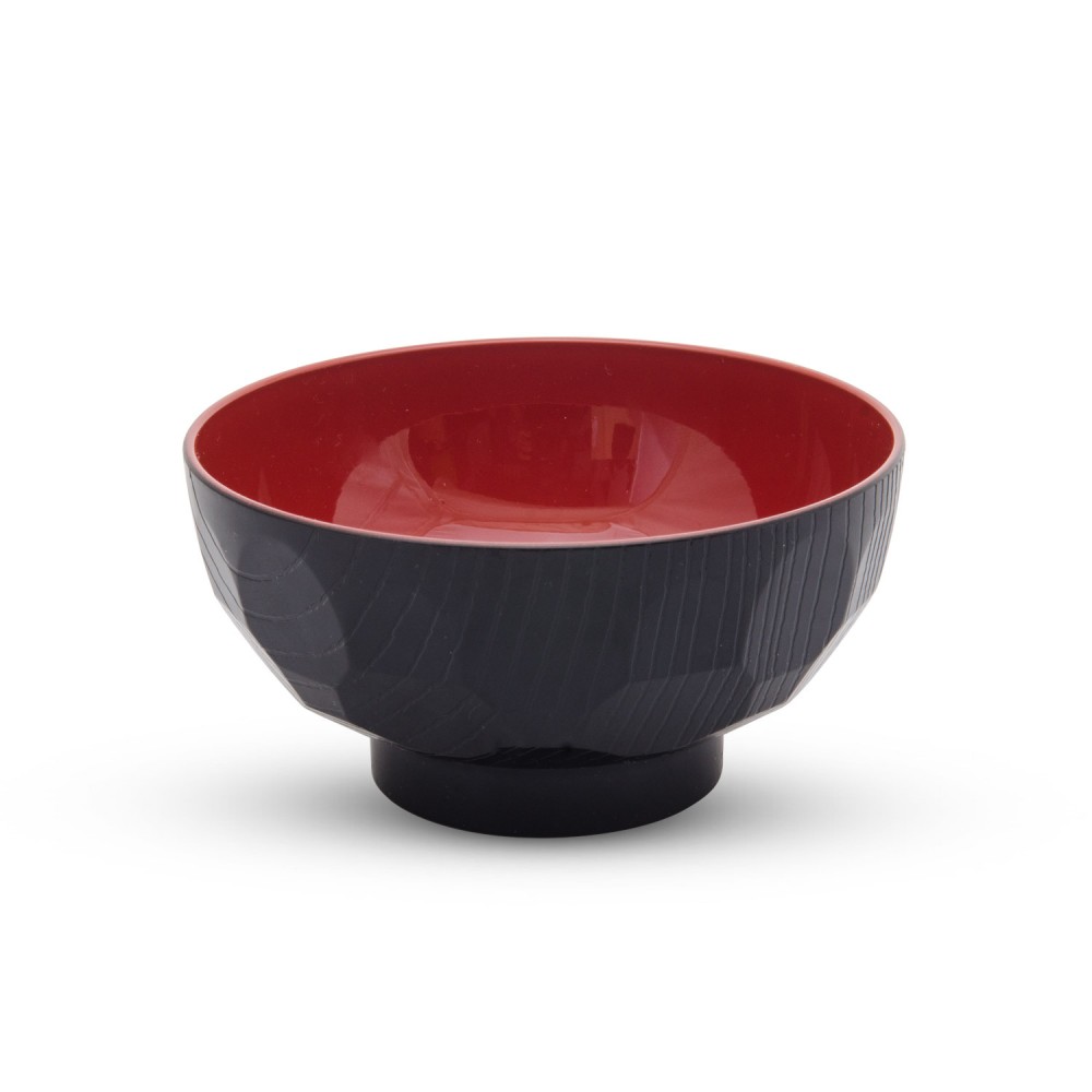 Black Plastic Soup Bowl