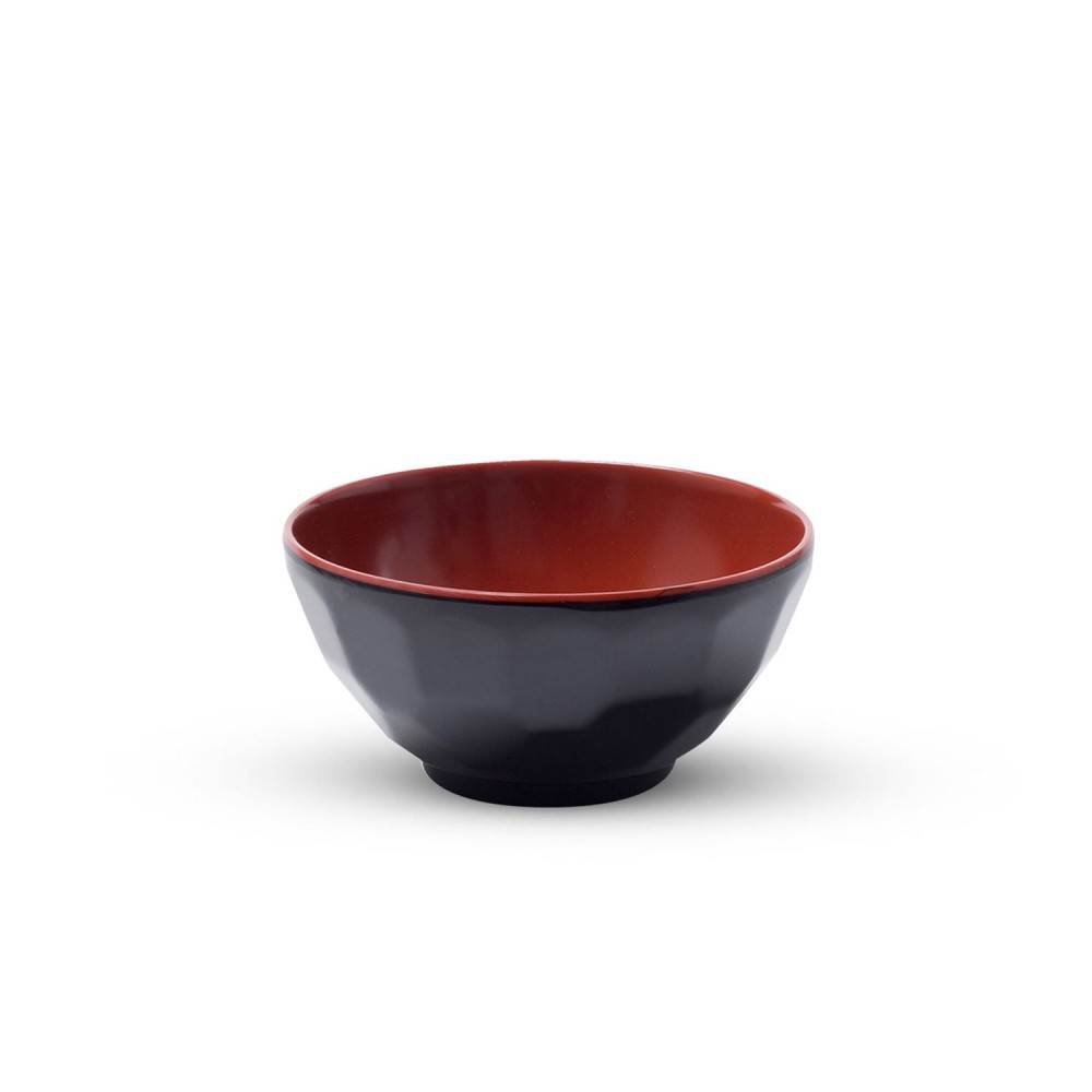 Black & Red Melamine Soup Bowl