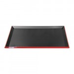 Red Border Black Tray