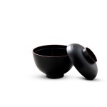 Sensuji Black Lidded Soup Bowl