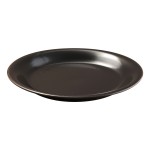 Yuzu Tenmoku Black Round Plate