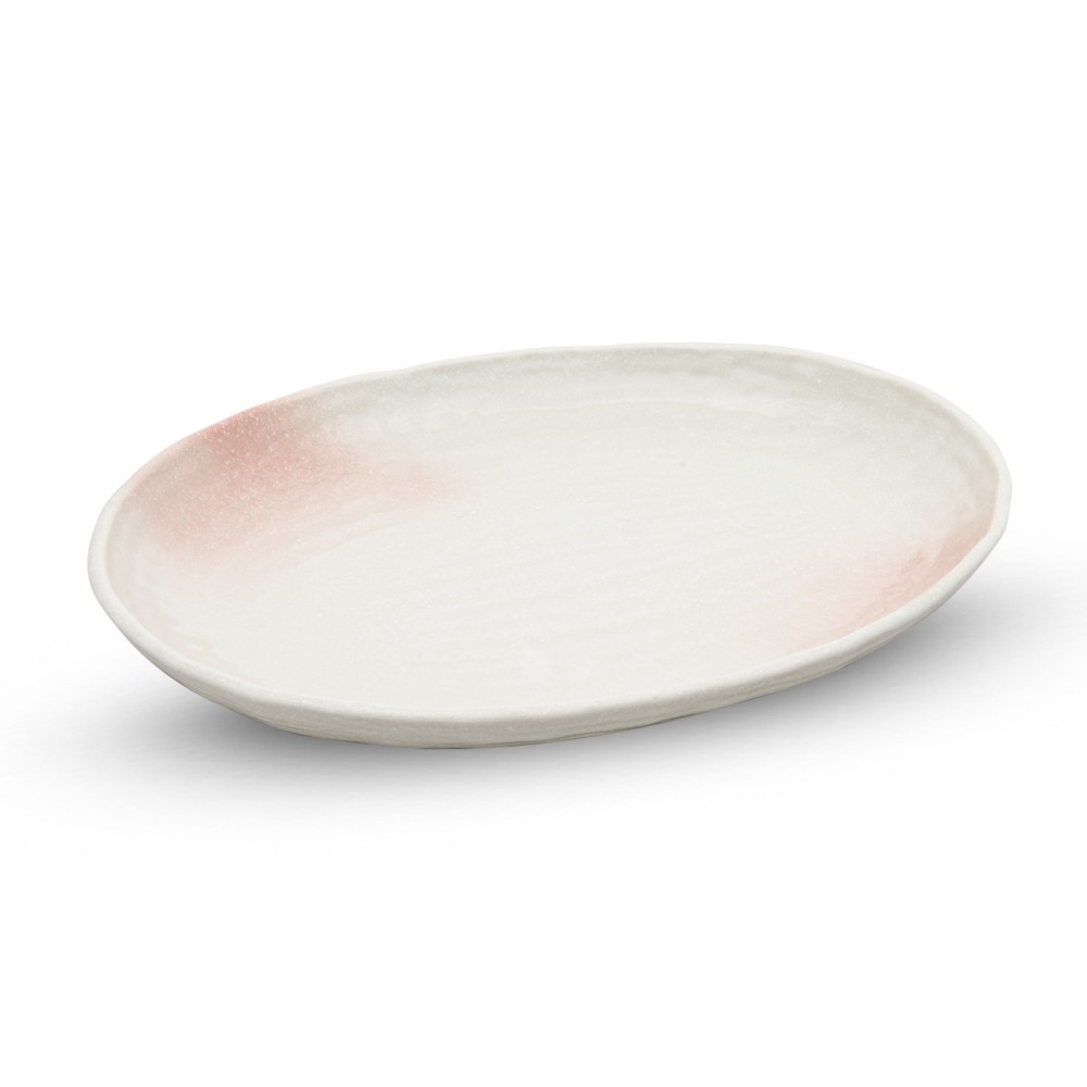 Sakura White Oval Plate