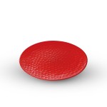 Kamakura Red Flat Round Plate