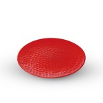 Kamakura Red Flat Round Plate