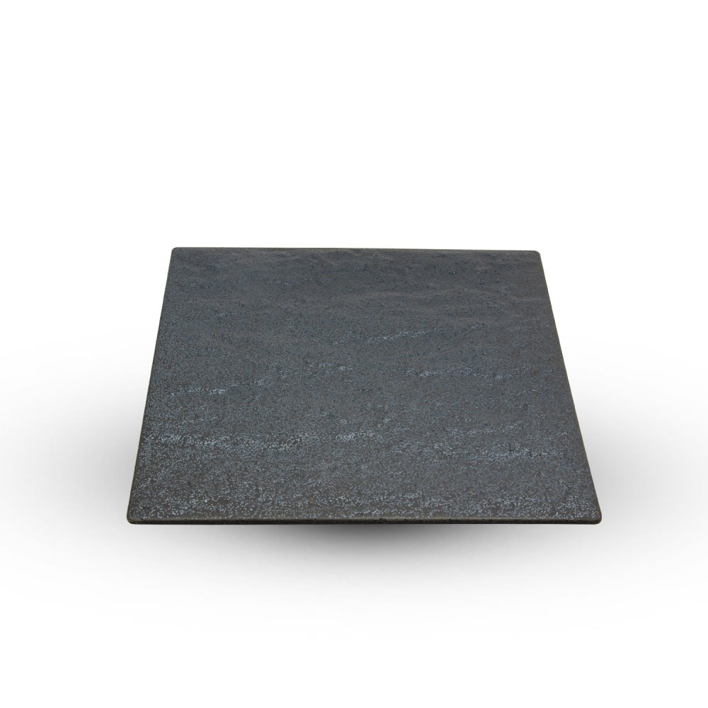 Lava Flow Black Square Plate