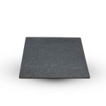 Lava Flow Black Square Plate