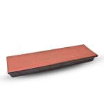 Amber Rectangular Pedestal Plate,	JPLL-249