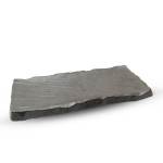 Black Bizen Rectangle Plate