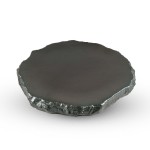 Black Abstract Slate Plate