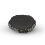 Black Abstract Slate Plate