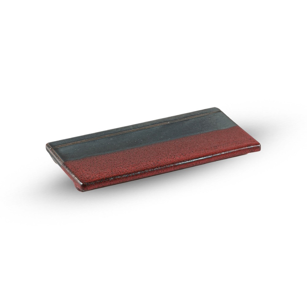 Ashura Black and Red Rectangular Plate