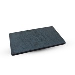 Slate Design Black Rectangular Plate