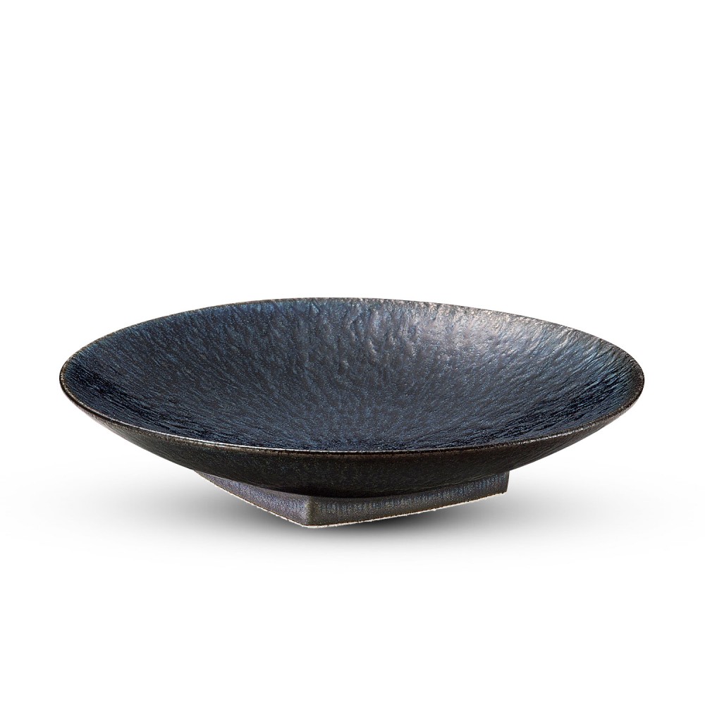 Seiran Blue Round Plate