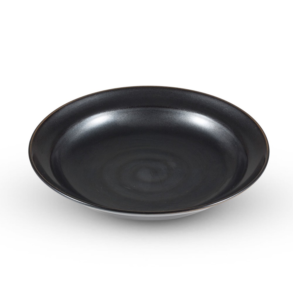 Tessa Black Round Plate