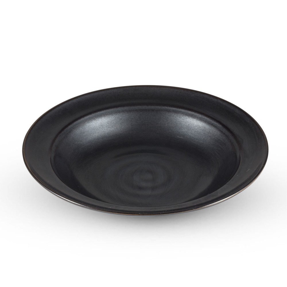 Tessa Black Round Plate