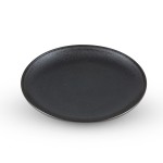 Tessa Black Round Plate