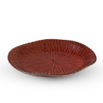 Shuin Red Abstract Plate