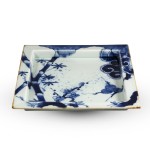 Shochikubai Arita Porcelain Square Blue Plate