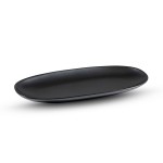 Tessa Black Oval Plate