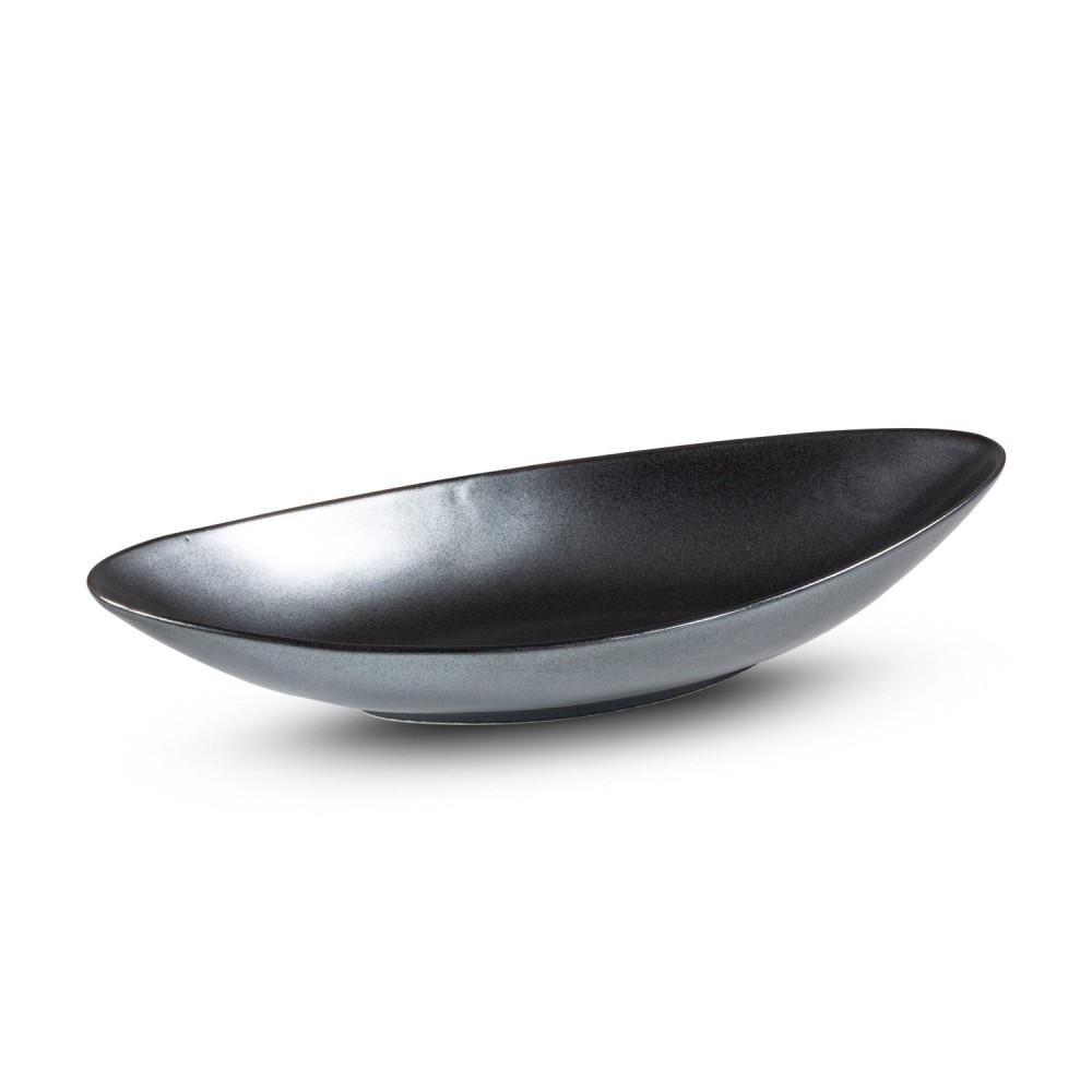 Tessa Black Oval Plate