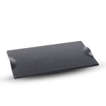 Stone Black Flat Rectangular Plate