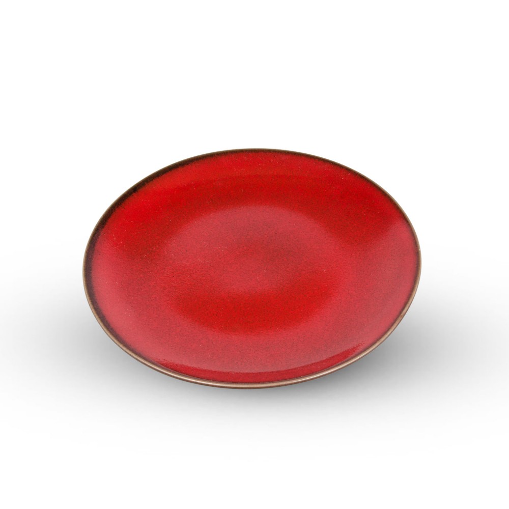 Fusion Red Round Plate