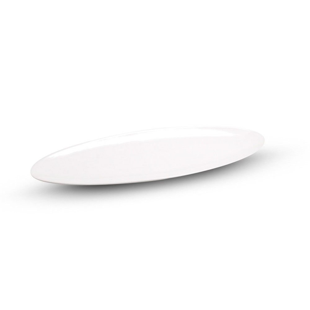 Fusion White Long Oval Plate