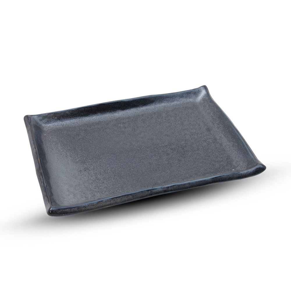 Tessa Black Rectangular Plate