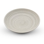 Sougetsu Gray Textured Round Plate