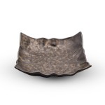 Kinkessho Bronze Crumpled Plate