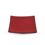 Siena Red Concave Square Plate