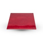 Urushi Lacquered Red Square Plate - Medium