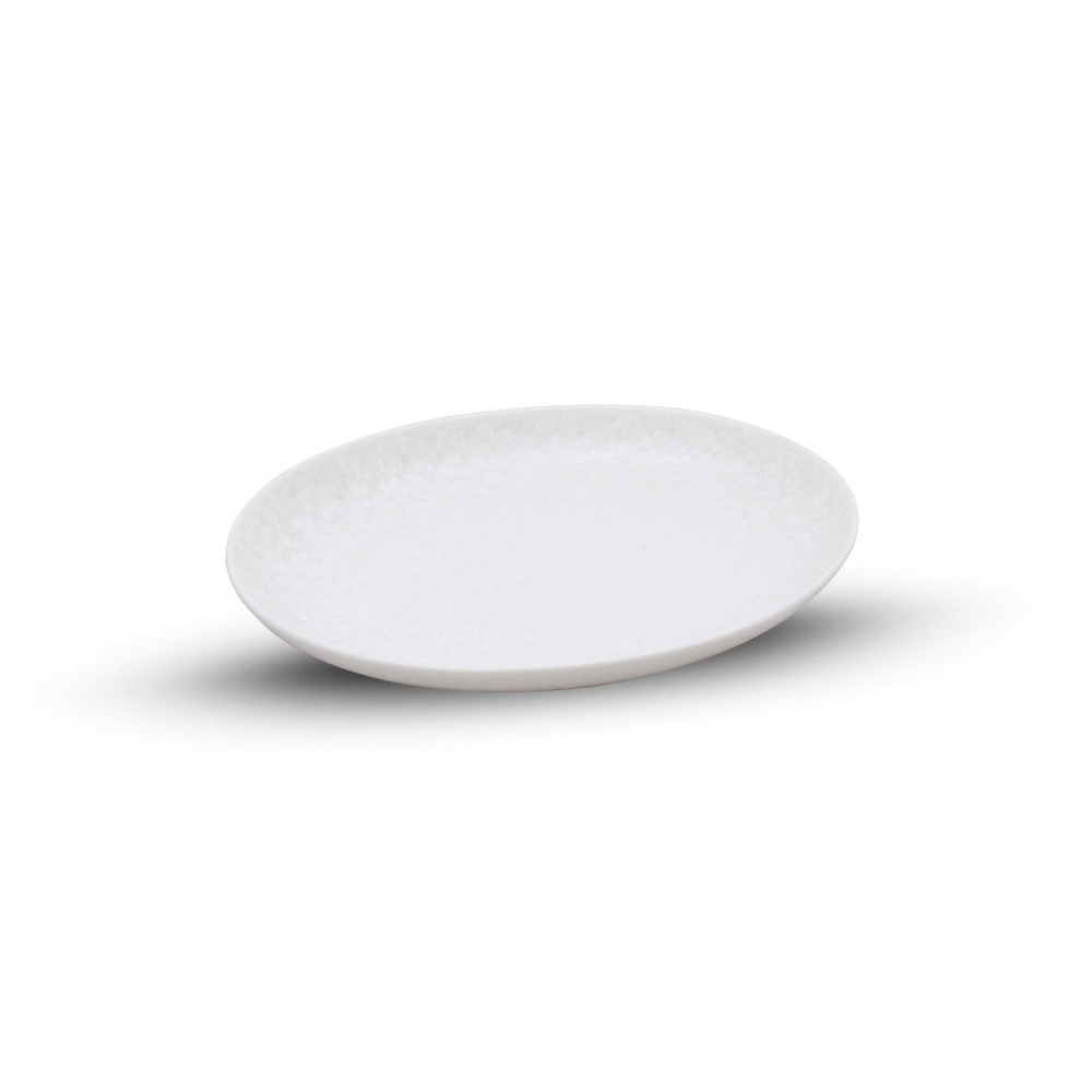 Saku White Oval Plate