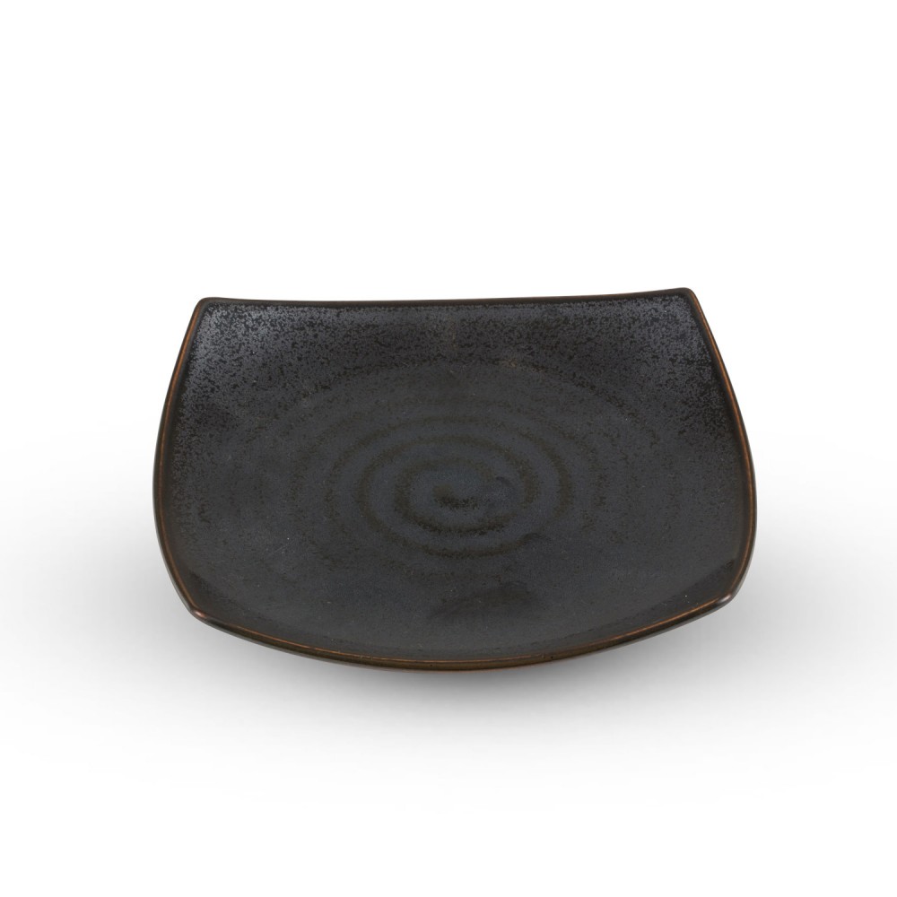 Tessa Black Square Plate