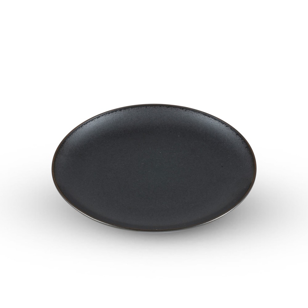 Tessa Black Round Plate