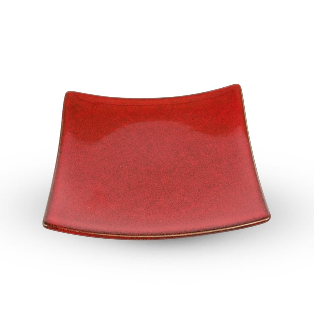 Fusion Red Square Plate