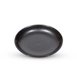 Tessa Black Round Shallow Plate