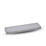 Long Matte Gray Rectangular Plate