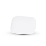 Alumina White Rounded Square Plate, JPLY-A001-38/02