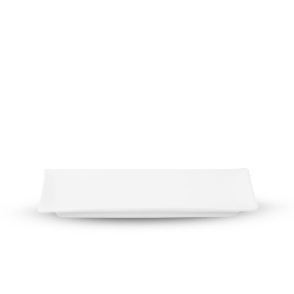  Fusion White Long Rectangular Plate, JPLY-A0399