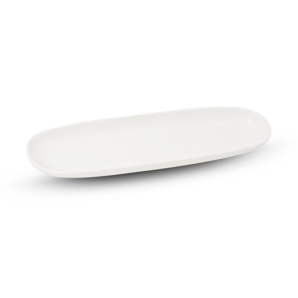 Fusion White Long Oval Plate