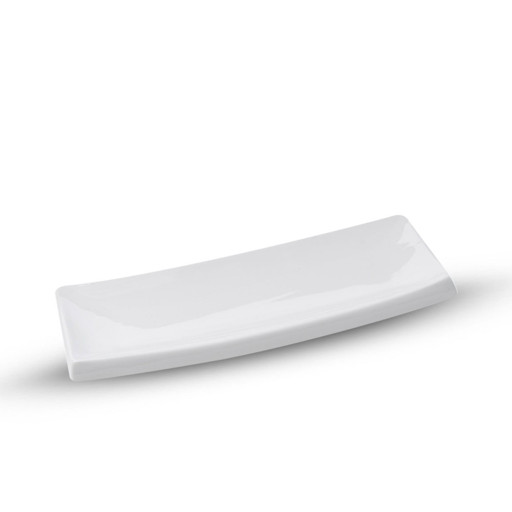 Fusion White Rectangle Plate