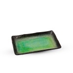 Ariake Green Rectangular Plate, JPLY-F28/G