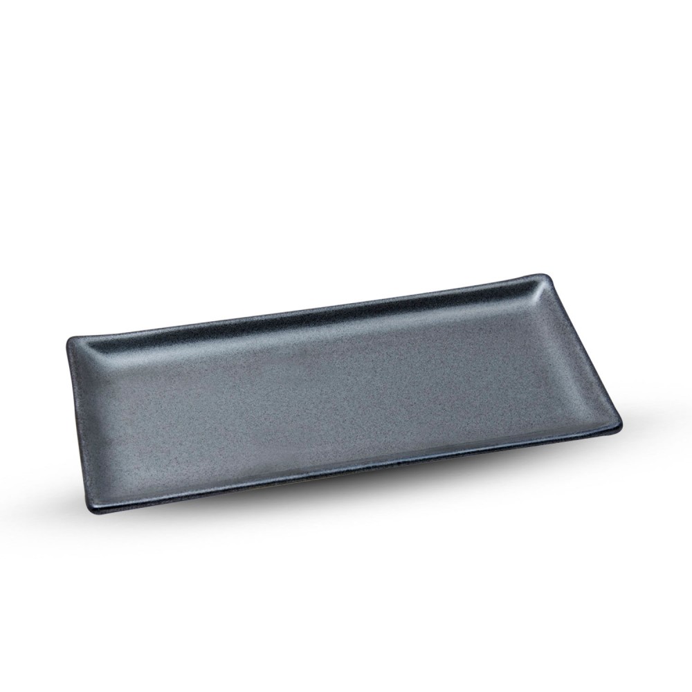 Tessa Black Rectangle Plate