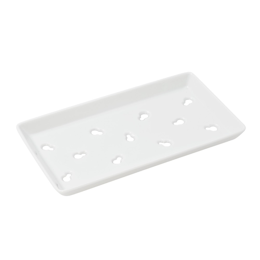 Ceramic Sushi Neta Case Plate with Holes